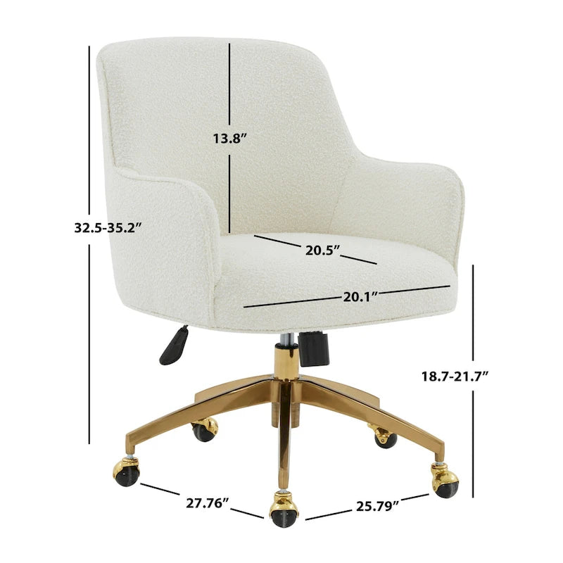 Silla de escritorio giratoria ajustable Gregg - 26.5 An. x 27.8 L x 33.3 Al.