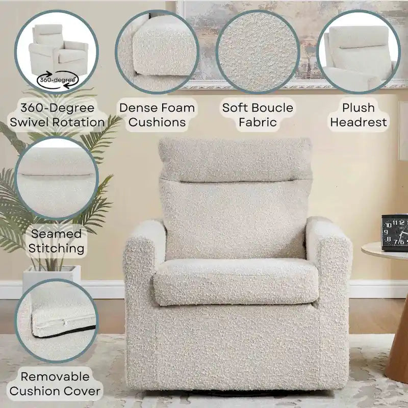 Sillón Olivia Swivel Accent