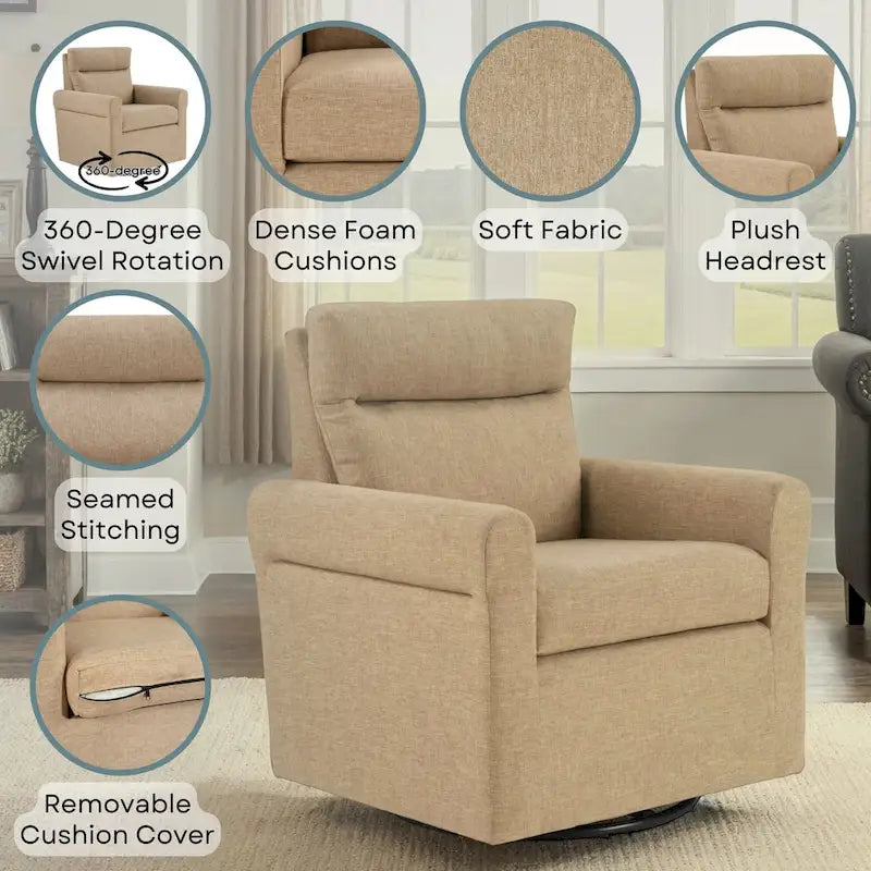 Sillón Olivia Swivel Accent