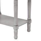 Mesa Consola de Madera, Mesa Auxiliar para Sofá con Cajones de Almacenamiento y Estante