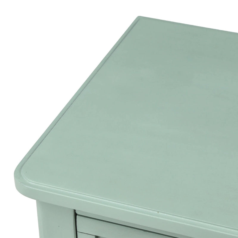 Mesa Consola de Madera, Mesa Auxiliar para Sofá con Cajones de Almacenamiento y Estante
