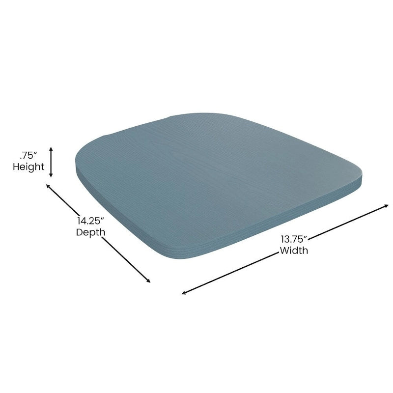 Asiento de poliresina para todo tipo de clima para taburetes y sillas de metal de colores