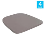 Asiento de poliresina para todo tipo de clima para taburetes y sillas de metal de colores