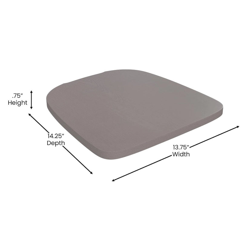 Asiento de poliresina para todo tipo de clima para taburetes y sillas de metal de colores