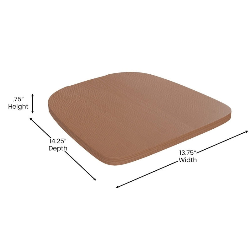 Asiento de poliresina para todo tipo de clima para taburetes y sillas de metal de colores