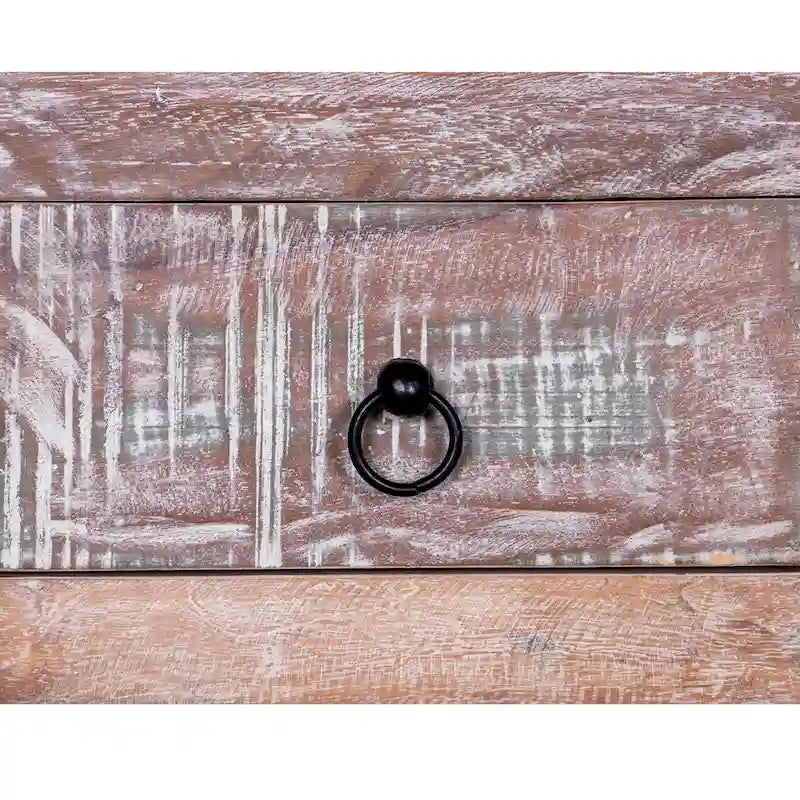 Cómoda de 8 cajones de madera reciclada de 32 de ancho