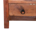 Cómoda de 8 cajones de madera reciclada de 32 de ancho