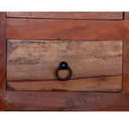 Cómoda de 8 cajones de madera reciclada de 32 de ancho