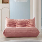 Sofá cama perezoso cómodo, sillones de terciopelo Teddy tipo puf para sala de estar, dormitorio, oficina, salón de belleza