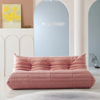 Sofá cama perezoso cómodo, sillones de terciopelo Teddy tipo puf para sala de estar, dormitorio, oficina, salón de belleza