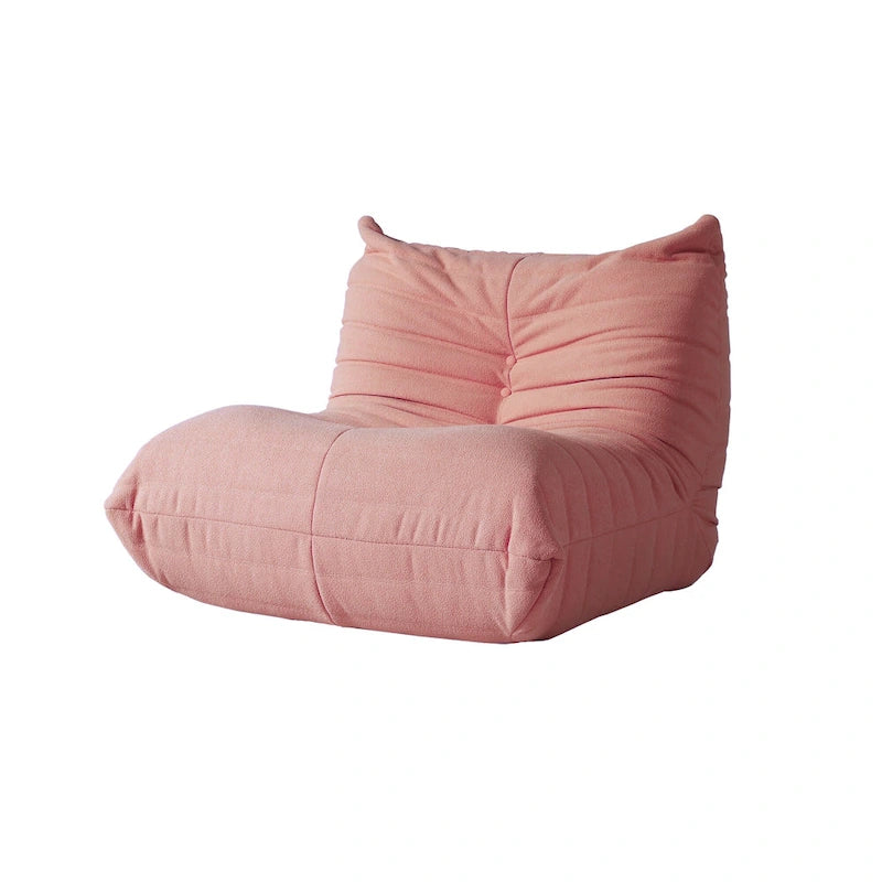 Sofá cama perezoso cómodo, sillones de terciopelo Teddy tipo puf para sala de estar, dormitorio, oficina, salón de belleza