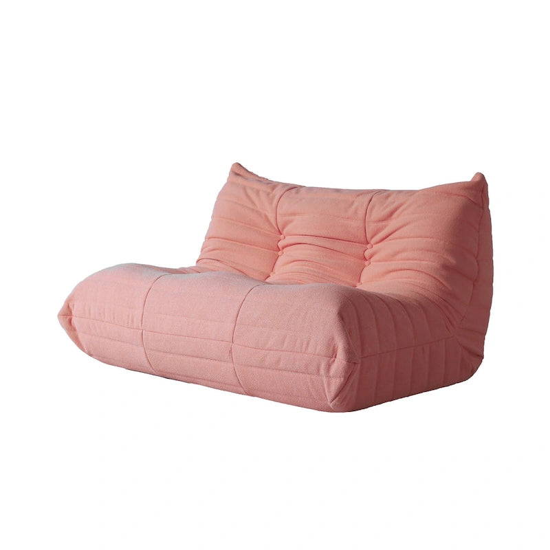 Sofá cama perezoso cómodo, sillones de terciopelo Teddy tipo puf para sala de estar, dormitorio, oficina, salón de belleza