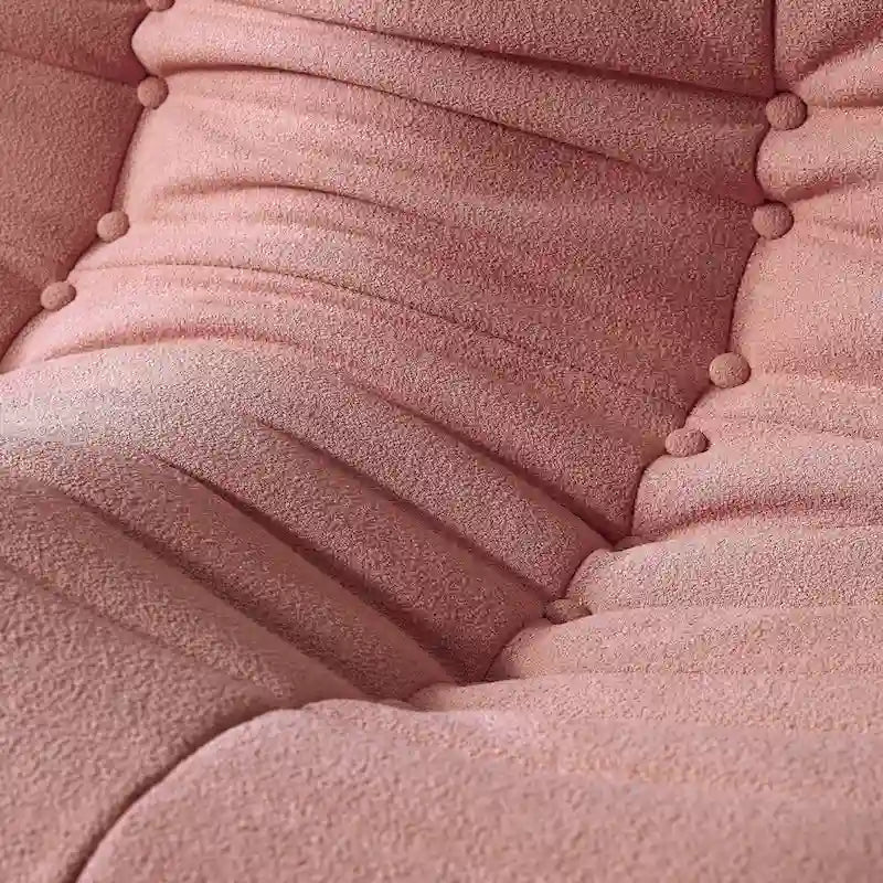 Sofá cama perezoso cómodo, sillones de terciopelo Teddy tipo puf para sala de estar, dormitorio, oficina, salón de belleza