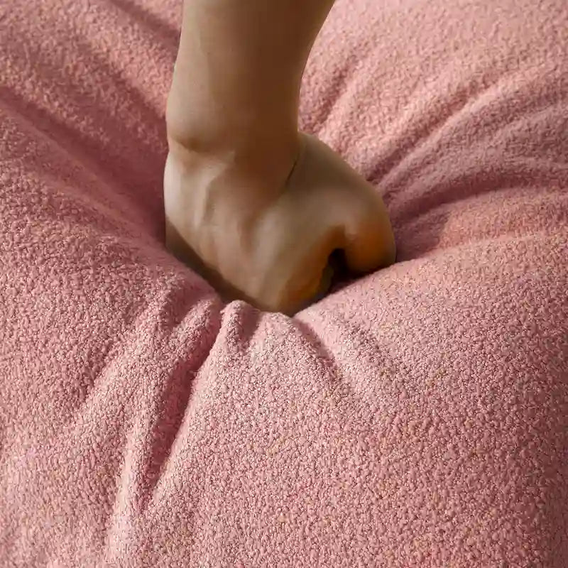 Sofá cama perezoso cómodo, sillones de terciopelo Teddy tipo puf para sala de estar, dormitorio, oficina, salón de belleza
