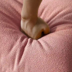 Sofá cama perezoso cómodo, sillones de terciopelo Teddy tipo puf para sala de estar, dormitorio, oficina, salón de belleza