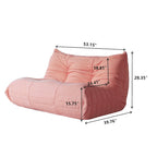 Sofá cama perezoso cómodo, sillones de terciopelo Teddy tipo puf para sala de estar, dormitorio, oficina, salón de belleza