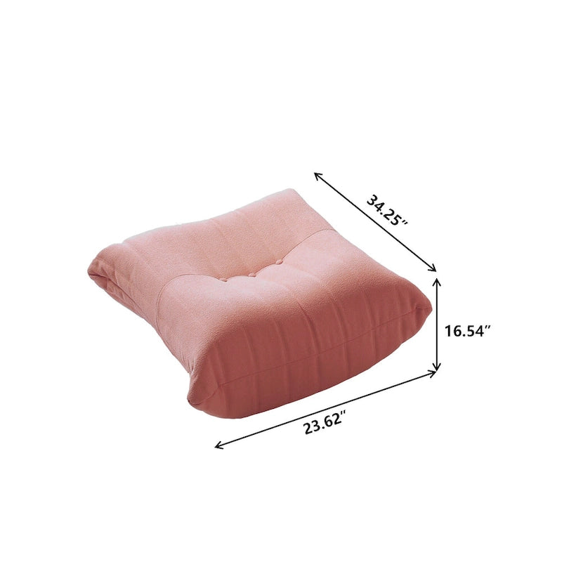 Sofá cama perezoso cómodo, sillones de terciopelo Teddy tipo puf para sala de estar, dormitorio, oficina, salón de belleza