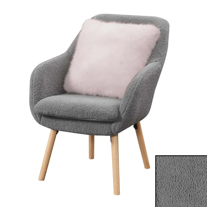 Sillón decorativo Charlotte Wingback Sherpa