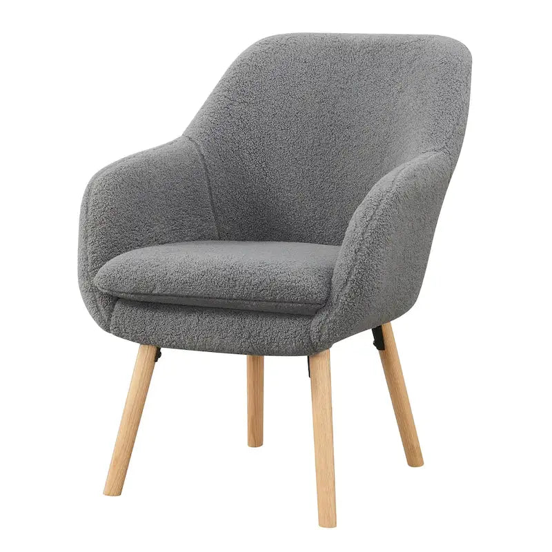 Sillón decorativo Charlotte Wingback Sherpa