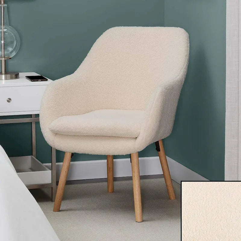 Sillón decorativo Charlotte Wingback Sherpa