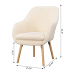 Sillón decorativo Charlotte Wingback Sherpa