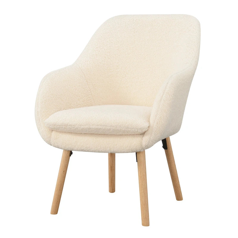 Sillón decorativo Charlotte Wingback Sherpa