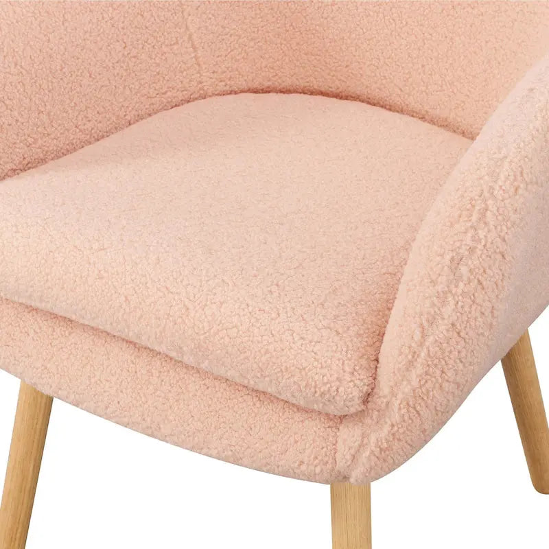 Sillón decorativo Charlotte Wingback Sherpa