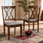 Sillas de comedor Nelson sin brazos y acolchadas
