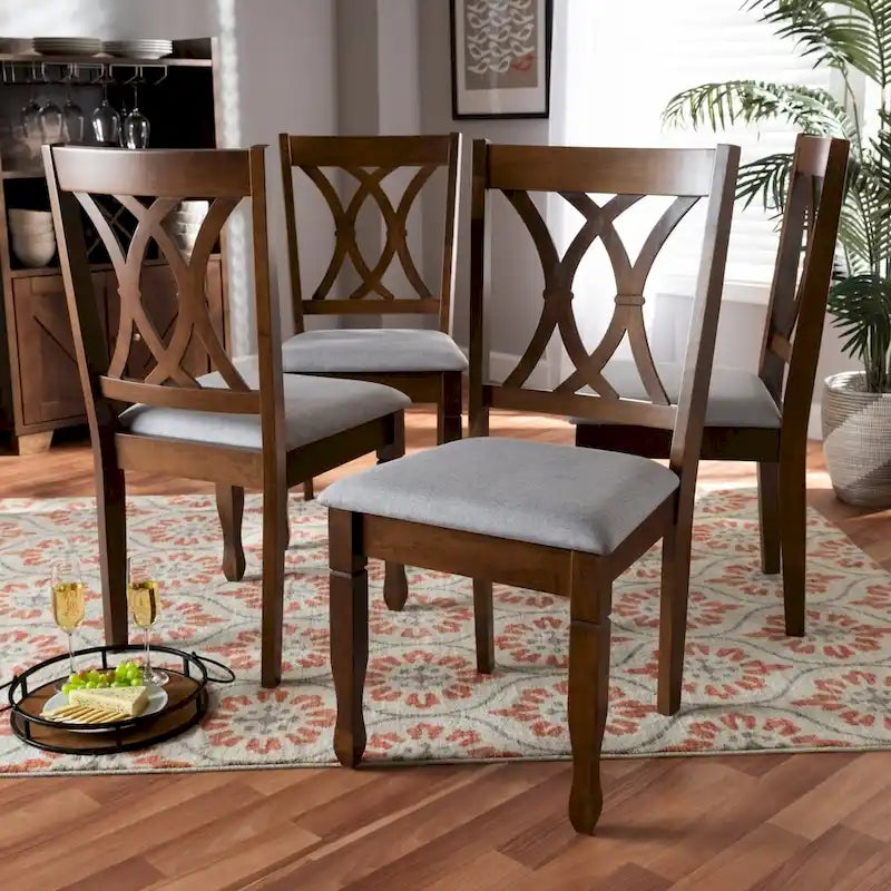Sillas de comedor Nelson sin brazos y acolchadas