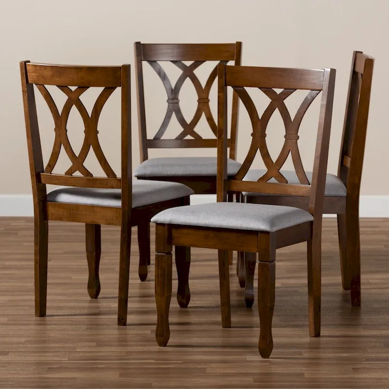 Sillas de comedor Nelson sin brazos y acolchadas