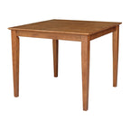 Mesa de comedor de madera maciza de 36 x 36 pulgadas con 4 sillas de respaldo tipo "Splatback"