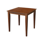 Mesa de comedor de madera maciza de 36 x 36 pulgadas con 4 sillas de respaldo tipo "Splatback"