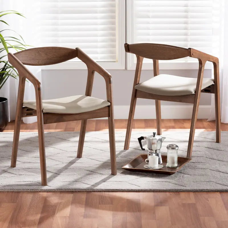 Silla de comedor moderna de mediados de siglo