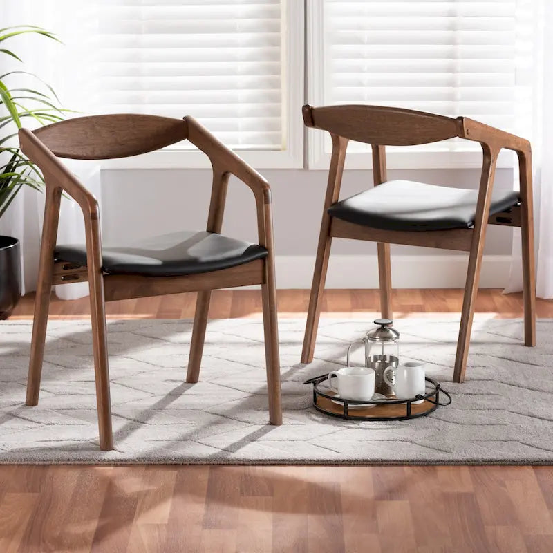 Silla de comedor moderna de mediados de siglo