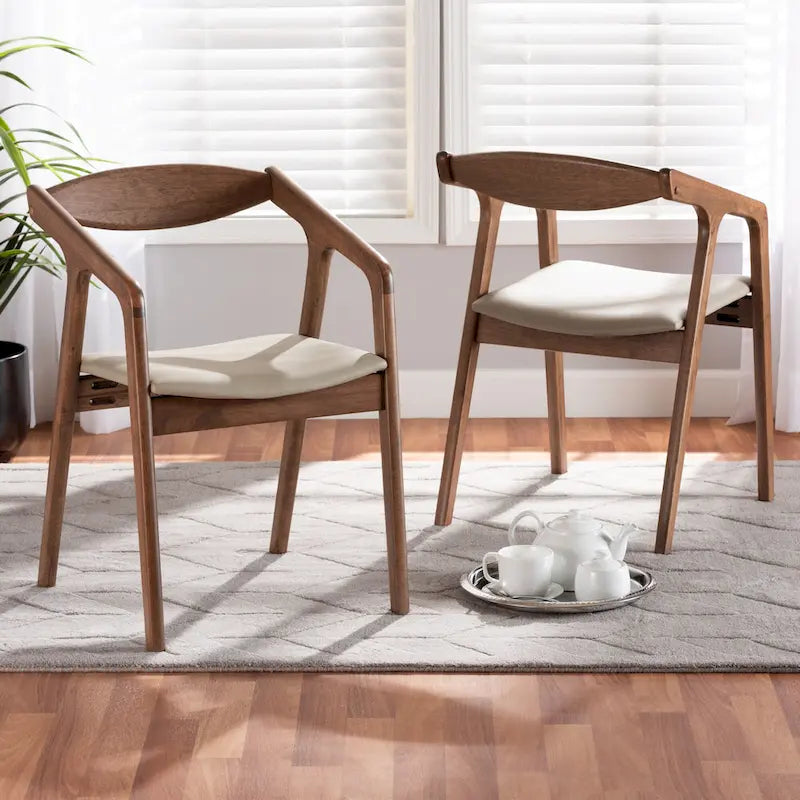 Silla de comedor moderna de mediados de siglo