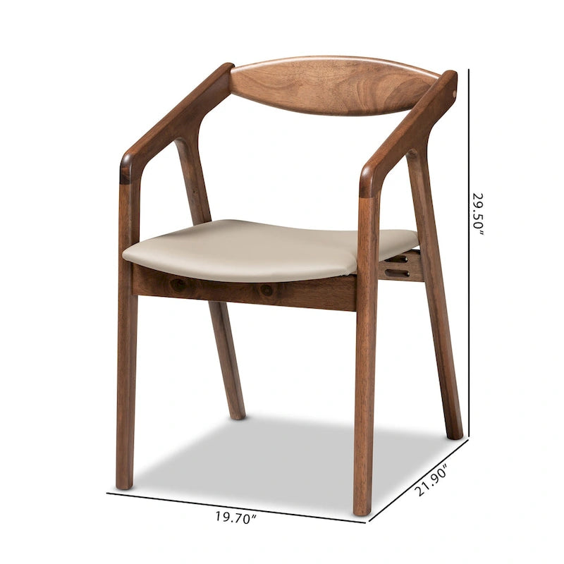 Silla de comedor moderna de mediados de siglo