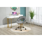 Silla de ordenador Silla de oficina Silla giratoria ajustable Asiento de tela Silla de estudio para el hogar