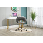 Silla de ordenador Silla de oficina Silla giratoria ajustable Asiento de tela Silla de estudio para el hogar