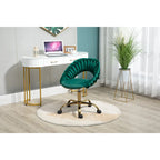 Silla de ordenador Silla de oficina Silla giratoria ajustable Asiento de tela Silla de estudio para el hogar