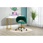 Silla de ordenador Silla de oficina Silla giratoria ajustable Asiento de tela Silla de estudio para el hogar