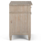 Mesa de noche de madera maciza Sterling de 24 pulgadas de ancho
