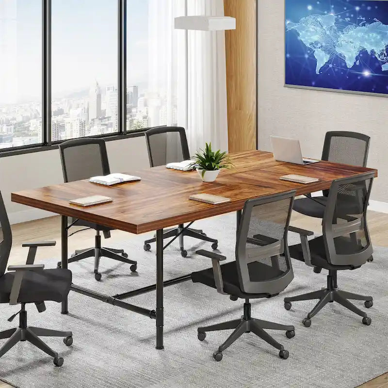 Mesa rectangular de reuniones para sala de conferencias, 70.8 An. x 35.4 Pr.