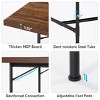 Mesa rectangular de reuniones para sala de conferencias, 70.8 An. x 35.4 Pr.