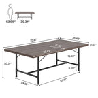 Mesa rectangular de reuniones para sala de conferencias, 70.8 An. x 35.4 Pr.