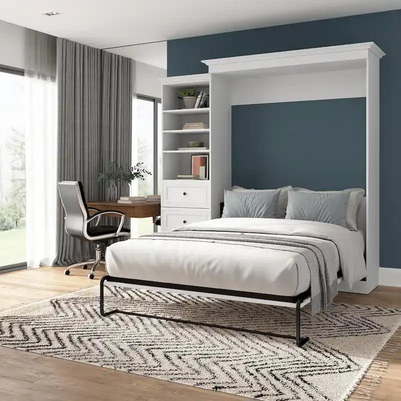 Cama Queen Murphy y organizador de armario versátiles (92W)