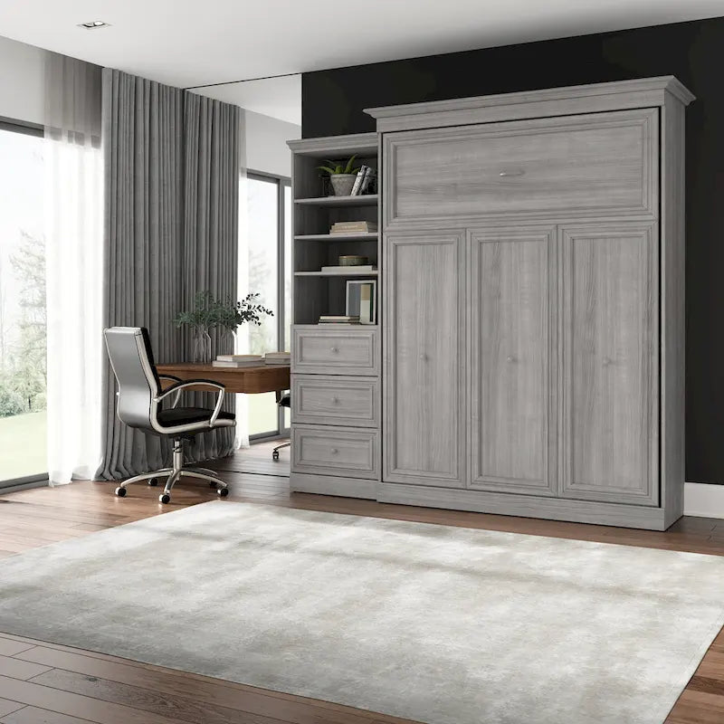 Cama Queen Murphy y organizador de armario versátiles (92W)