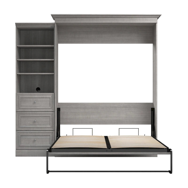 Cama Queen Murphy y organizador de armario versátiles (92W)