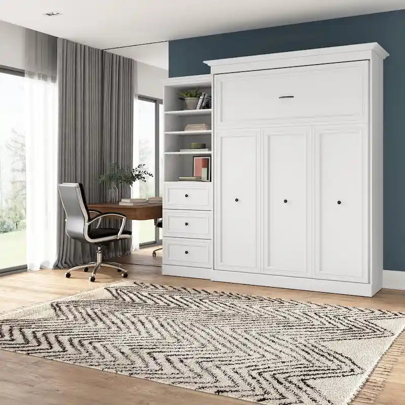 Cama Queen Murphy y organizador de armario versátiles (92W)