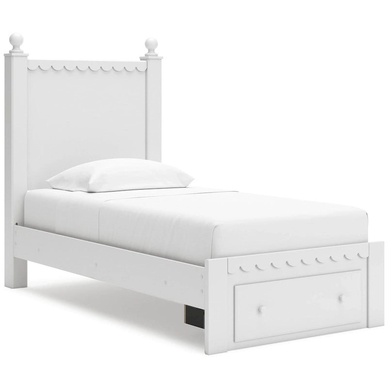 Cabecero Mollviney de panel blanco solamente