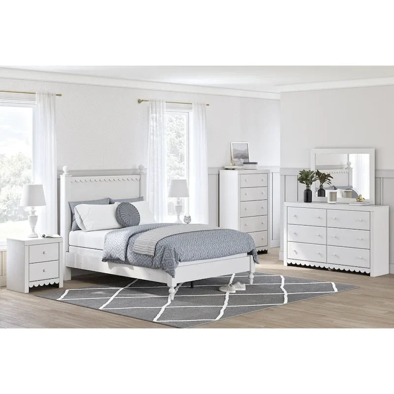 Cabecero Mollviney de panel blanco solamente